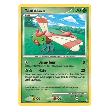 Yanma 128/146 : Joyau Commune (Brillante) de l'extension Pokémon Diamant & Perle Éveil des Légendes