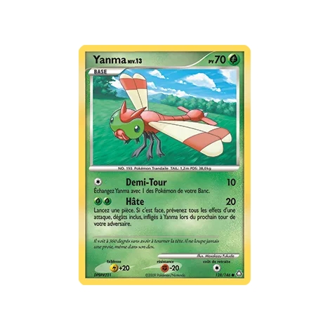 Yanma 128/146 : Joyau Commune (Brillante) de l'extension Pokémon Diamant & Perle Éveil des Légendes