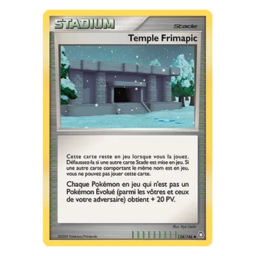 Découvrez Temple Frimapic, carte Peu commune (Brillante) de la série Diamant & Perle Éveil des Légendes