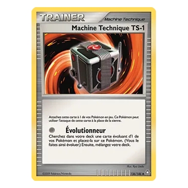 Carte Machine Technique TS-1 - Peu commune (Brillante) de Pokémon Diamant & Perle Éveil des Légendes 136/146