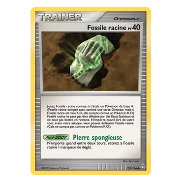 Carte Fossile racine - Commune (Brillante) de Pokémon Diamant & Perle Éveil des Légendes 139/146