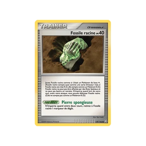 Carte Fossile racine - Commune (Brillante) de Pokémon Diamant & Perle Éveil des Légendes 139/146