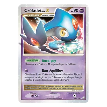 Découvrez Créfadet NIV.X, carte Holographique rare NIV.X de la série Diamant & Perle Éveil des Légendes