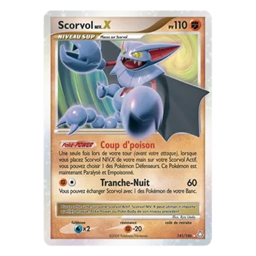 Découvrez Scorvol NIV.X, carte Holographique rare NIV.X de la série Diamant & Perle Éveil des Légendes