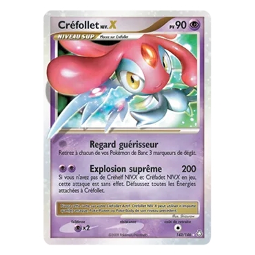 Découvrez Créfollet NIV.X, carte Holographique rare NIV.X de la série Diamant & Perle Éveil des Légendes