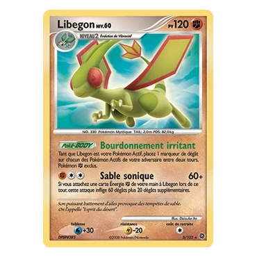 Découvrez Libegon, carte Holographique rare de la série Diamant & Perle Merveilles Secrètes