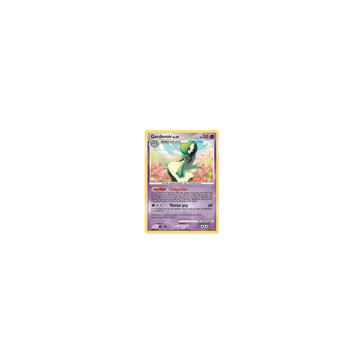 Gardevoir 7/132 : Joyau Holographique rare de l'extension Pokémon Diamant & Perle Merveilles Secrètes