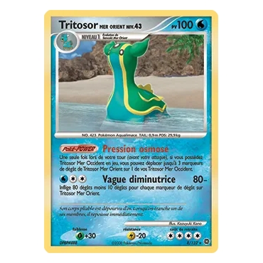 Tritosor Mer Orient 8/132 : Joyau Holographique rare de l'extension Pokémon Diamant & Perle Merveilles Secrètes