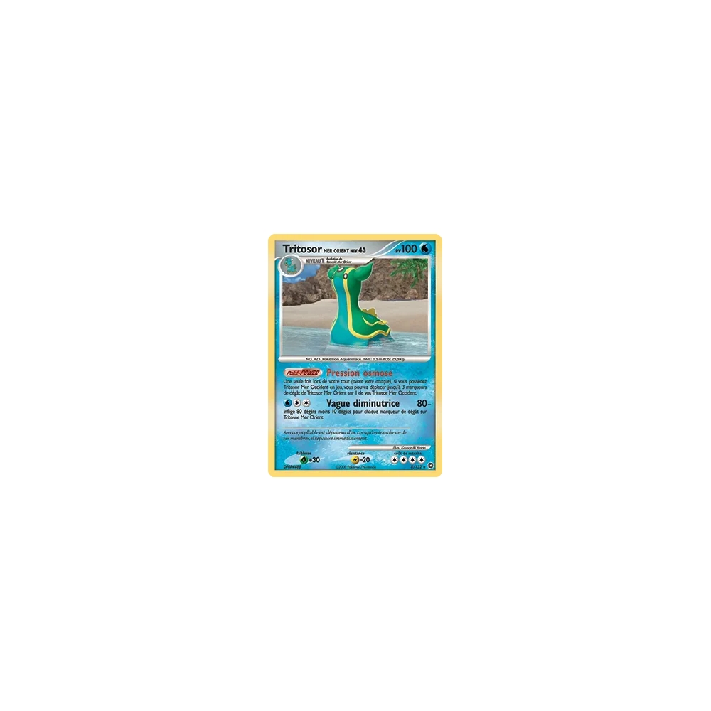 Tritosor Mer Orient 8/132 : Joyau Holographique rare de l'extension Pokémon Diamant & Perle Merveilles Secrètes