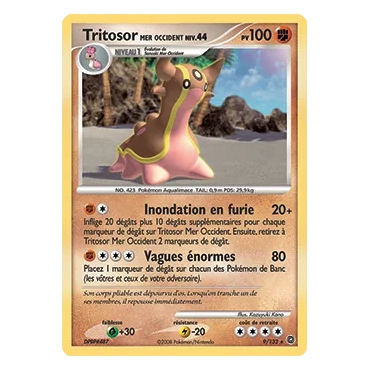 Découvrez Tritosor Mer Occident, carte Holographique rare de la série Diamant & Perle Merveilles Secrètes