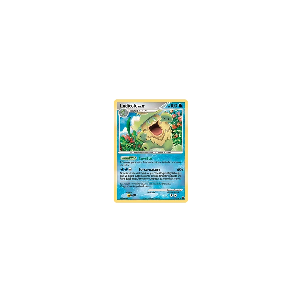 Ludicolo 13/132 : Joyau Holographique rare de l'extension Pokémon Diamant & Perle Merveilles Secrètes