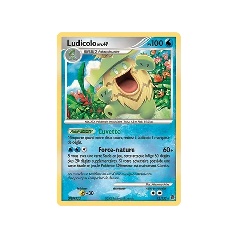 Ludicolo 13/132 : Joyau Holographique rare de l'extension Pokémon Diamant & Perle Merveilles Secrètes