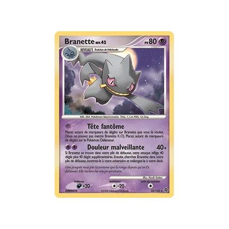 Branette 23/132 : Joyau Rare (Brillante) de l'extension Pokémon Diamant & Perle Merveilles Secrètes