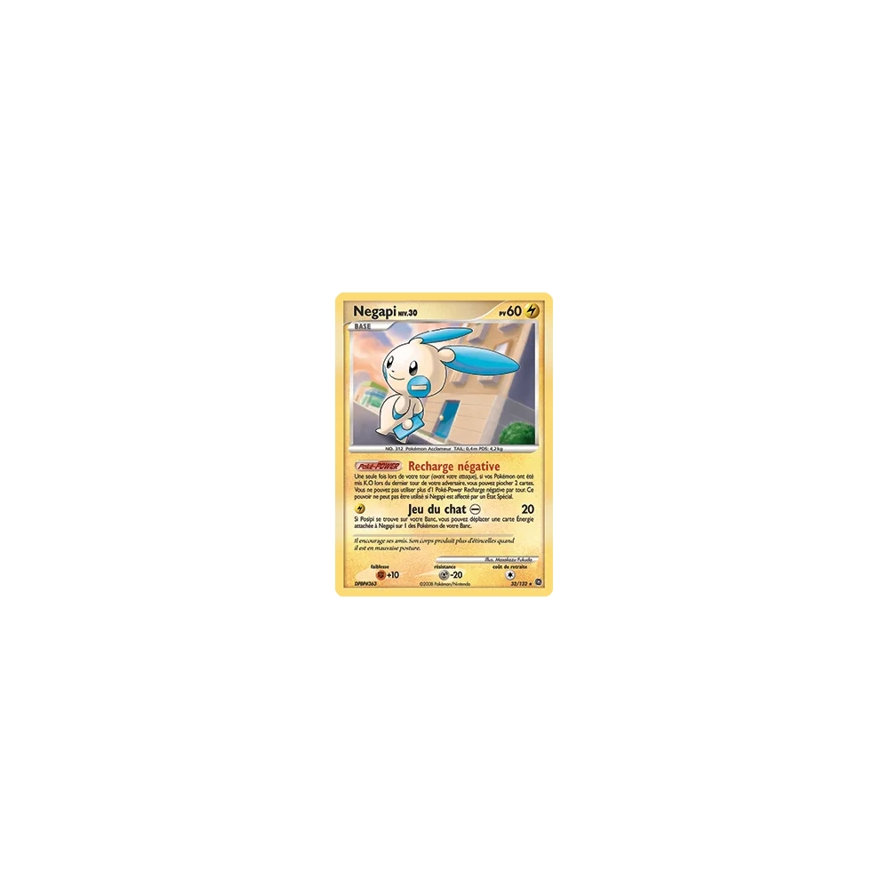 Carte Negapi - Rare (Brillante) de Pokémon Diamant & Perle Merveilles Secrètes 32/132