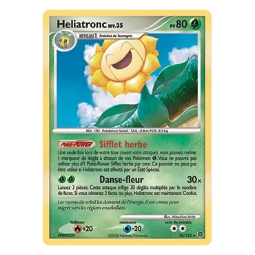 Découvrez Heliatronc, carte Rare (Brillante) de la série Diamant & Perle Merveilles Secrètes