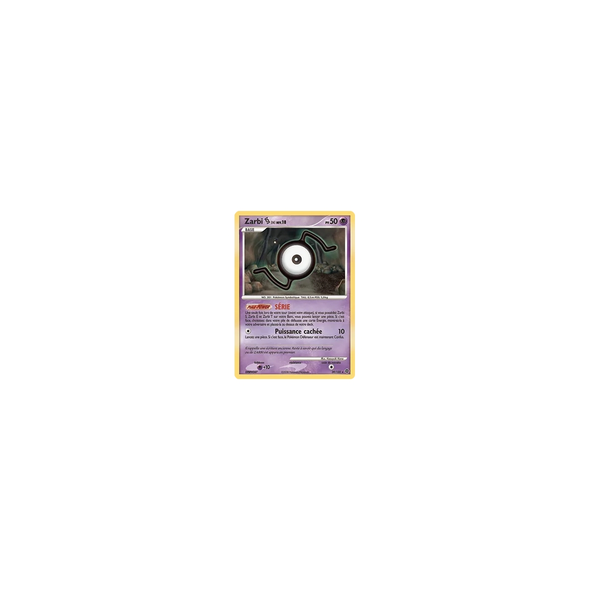 Zarbi S 39/132 : Joyau Rare (Brillante) de l'extension Pokémon Diamant & Perle Merveilles Secrètes