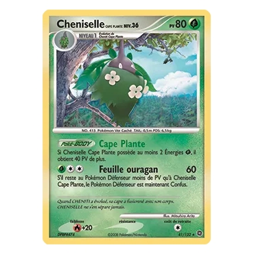 Découvrez Cheniselle Cape Plante, carte Rare (Brillante) de la série Diamant & Perle Merveilles Secrètes