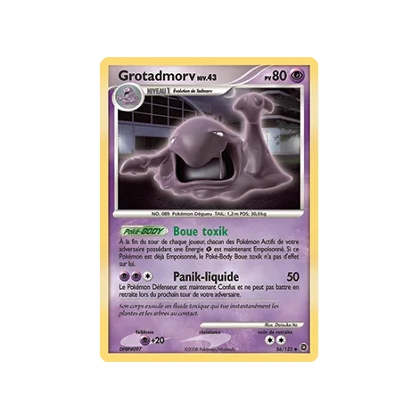 Grotadmorv 56/132 : Joyau Peu commune (Brillante) de l'extension Pokémon Diamant & Perle Merveilles Secrètes