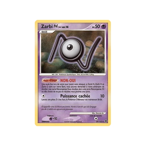 Zarbi N 69/132 : Joyau Peu commune (Brillante) de l'extension Pokémon Diamant & Perle Merveilles Secrètes