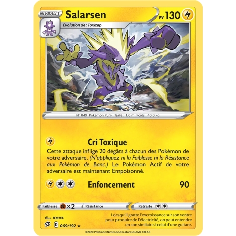 Découvrez Salarsen, carte Rare (Brillante) de la série Épée et Bouclier Clash des Rebelles