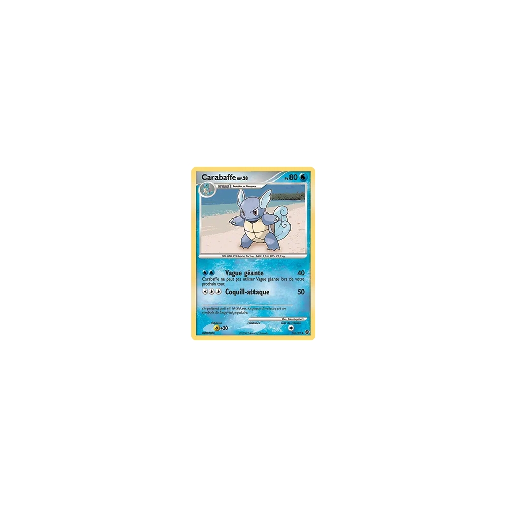 Carte Carabaffe - Peu commune (Brillante) de Pokémon Diamant & Perle Merveilles Secrètes 75/132