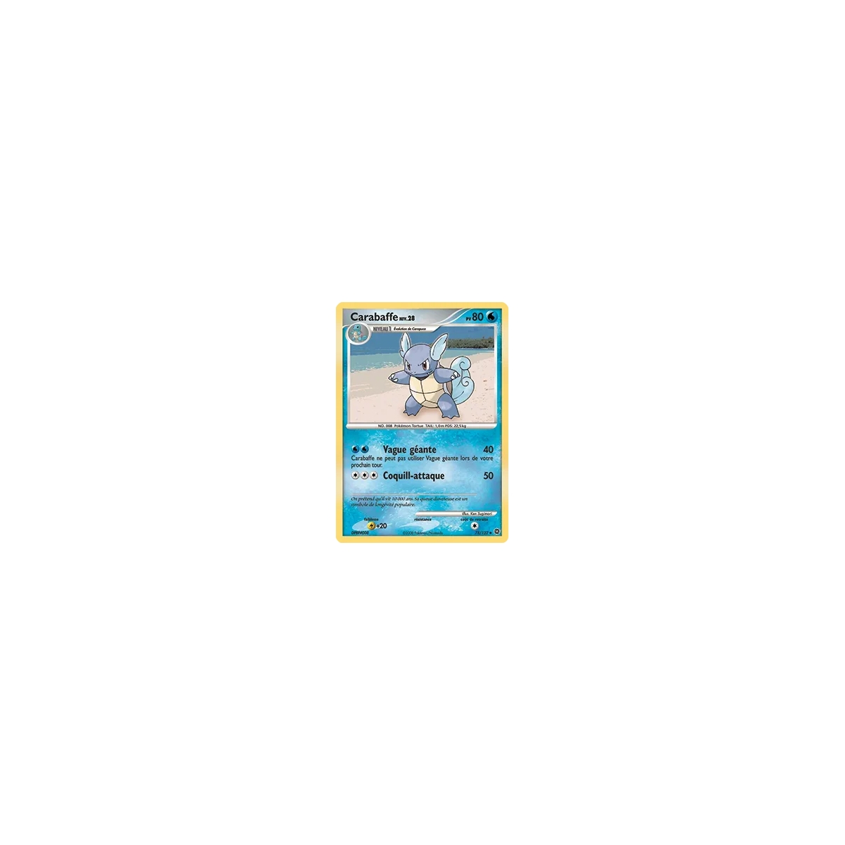 Carte Carabaffe - Peu commune (Brillante) de Pokémon Diamant & Perle Merveilles Secrètes 75/132