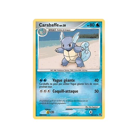 Carte Carabaffe - Peu commune (Brillante) de Pokémon Diamant & Perle Merveilles Secrètes 75/132