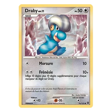 Carte Draby - Commune (Brillante) de Pokémon Diamant & Perle Merveilles Secrètes 76/132
