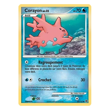 Carte Corayon - Commune (Brillante) de Pokémon Diamant & Perle Merveilles Secrètes 84/132