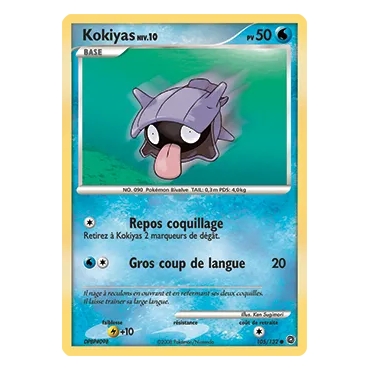 Découvrez Kokiyas, carte Commune (Brillante) de la série Diamant & Perle Merveilles Secrètes