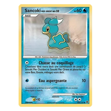 Découvrez Sancoki Mer Orient, carte Commune (Brillante) de la série Diamant & Perle Merveilles Secrètes