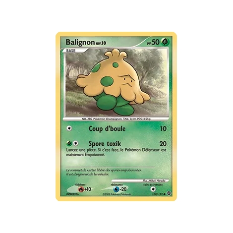 Balignon 108/132 : Joyau Commune (Brillante) de l'extension Pokémon Diamant & Perle Merveilles Secrètes