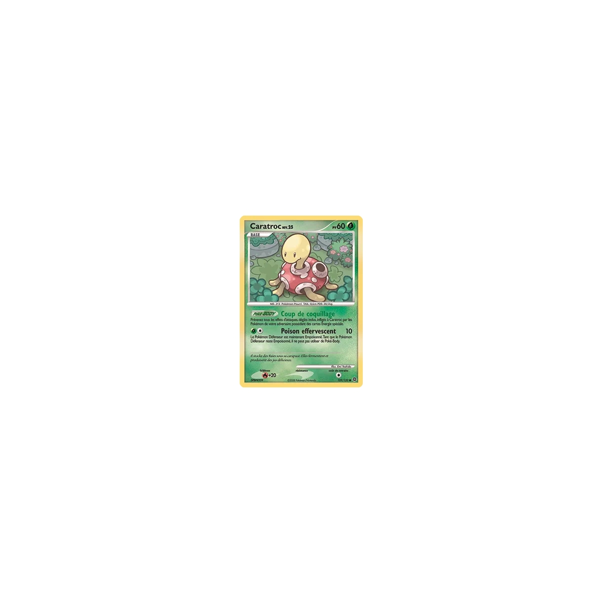 Caratroc 109/132 : Joyau Commune (Brillante) de l'extension Pokémon Diamant & Perle Merveilles Secrètes