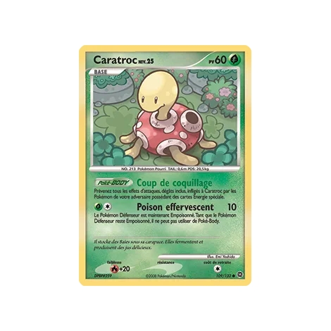 Caratroc 109/132 : Joyau Commune (Brillante) de l'extension Pokémon Diamant & Perle Merveilles Secrètes