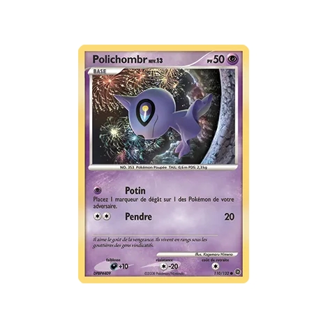 Carte Polichombr - Commune (Brillante) de Pokémon Diamant & Perle Merveilles Secrètes 110/132