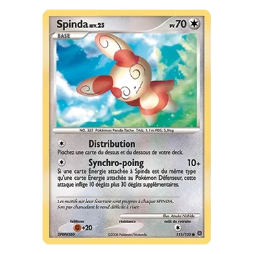 Carte Spinda - Commune (Brillante) de Pokémon Diamant & Perle Merveilles Secrètes 111/132
