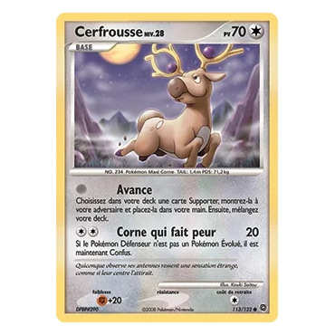 Cerfrousse 113/132 : Joyau Commune (Brillante) de l'extension Pokémon Diamant & Perle Merveilles Secrètes