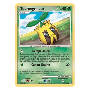 Carte Tournegrin - Commune (Brillante) de Pokémon Diamant & Perle Merveilles Secrètes 114/132