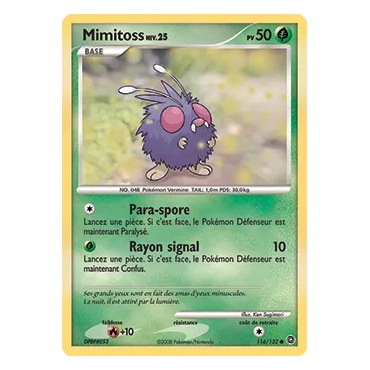 Carte Mimitoss - Commune (Brillante) de Pokémon Diamant & Perle Merveilles Secrètes 116/132
