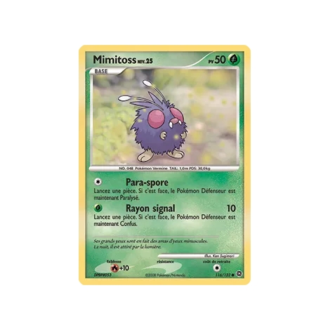 Carte Mimitoss - Commune (Brillante) de Pokémon Diamant & Perle Merveilles Secrètes 116/132