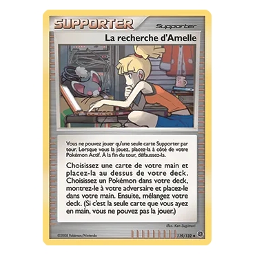 La recherche d'Amelle 119/132 : Joyau Peu commune (Brillante) de l'extension Pokémon Diamant & Perle Merveilles Secrètes