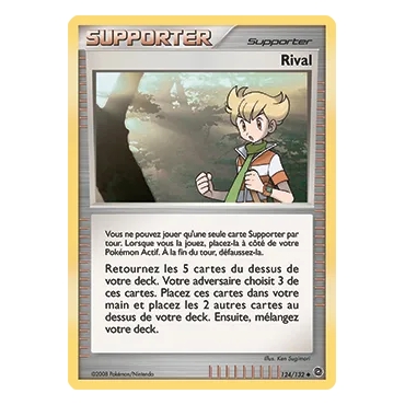 Carte Rival - Peu commune (Brillante) de Pokémon Diamant & Perle Merveilles Secrètes 124/132