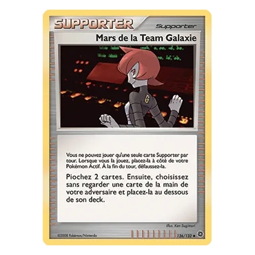 Découvrez Mars de la Team Galaxie, carte Peu commune (Brillante) de la série Diamant & Perle Merveilles Secrètes