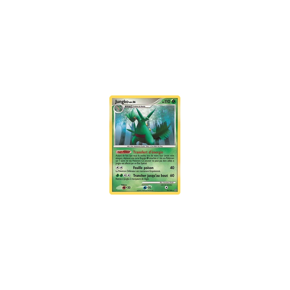 Carte Jungko - Holographique rare de Pokémon Diamant & Perle Tempête 10/100