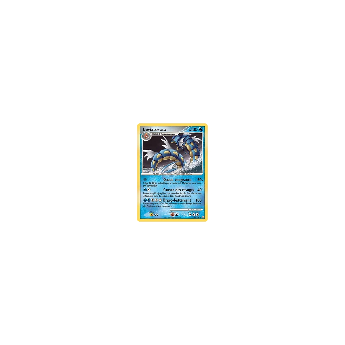 Leviator 19/100 : Joyau Rare (Brillante) de l'extension Pokémon Diamant & Perle Tempête