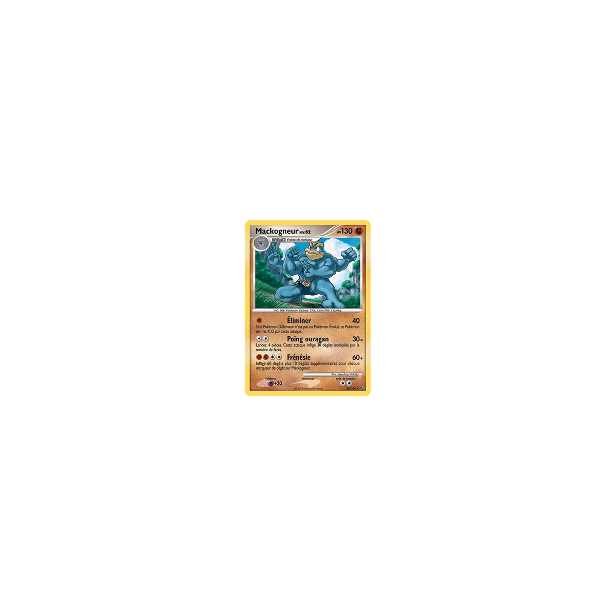 Mackogneur 20/100 : Joyau Rare (Brillante) de l'extension Pokémon Diamant & Perle Tempête