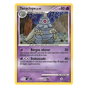 Découvrez Teraclope, carte Peu commune (Brillante) de la série Diamant & Perle Tempête