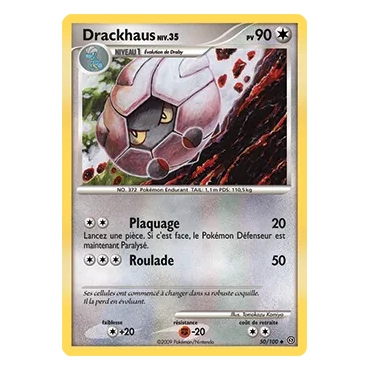 Drackhaus 50/100 : Joyau Peu commune (Brillante) de l'extension Pokémon Diamant & Perle Tempête
