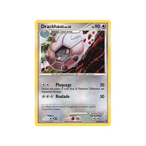 Drackhaus 50/100 : Joyau Peu commune (Brillante) de l'extension Pokémon Diamant & Perle Tempête