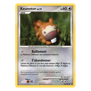 Keunotor 54/100 : Joyau Commune (Brillante) de l'extension Pokémon Diamant & Perle Tempête